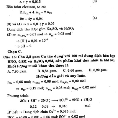 Suy Luận Và Pp Giải Nhanh Đề Thi Trắc Nghiệm Hóa Học 12