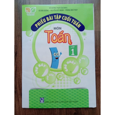 Sách Phiếu Bài Tập Cuối Tuần Môn Toán Lớp 1