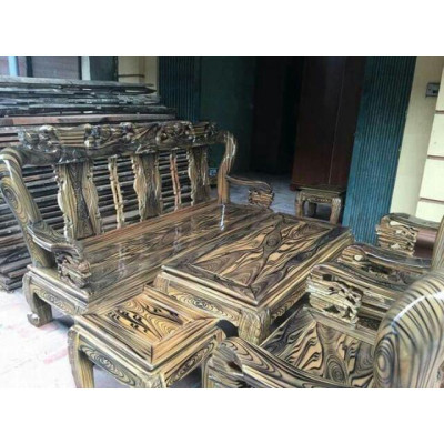 Bộ ghế gỗ tràm tay 10