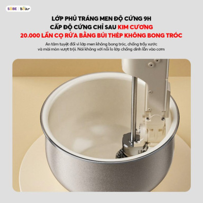 Nồi cơm điện 1,5L Bear DFB-J40Q5 (RC-4H40Y) Hàng Chính Hãng