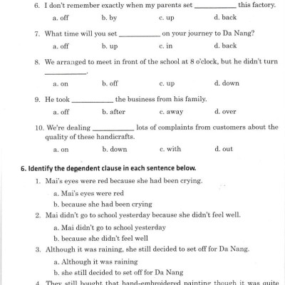 700 Câu Trắc Nghiệm Tiếng Anh 9 (Không Đáp Án)