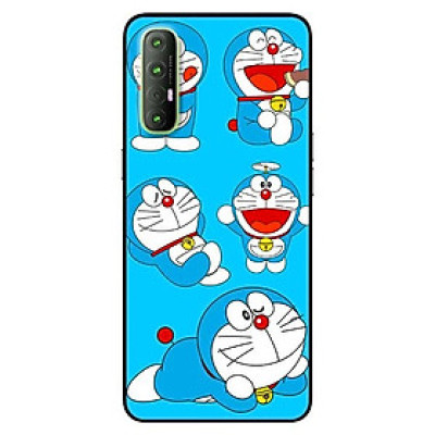 Ốp lưng dành cho Oppo Reno 3 Pro mẫu Mèo Do Ra Mon