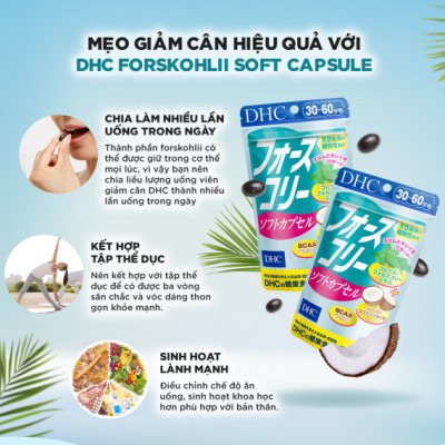 THỰC PHẨM BẢO VỆ SỨC KHỎE DHC FORSKOHLII SOFT CAPSULE 15 ngày ( HÀNG CHÍNH HÃNG, CÓ TEM PHỤ )
