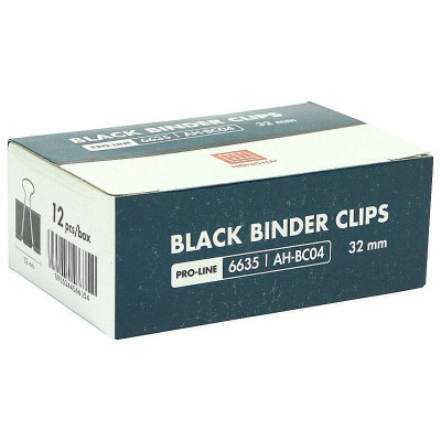 Hộp 12 Kẹp Bướm 32mm - Hồng Hà 6635