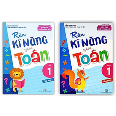 Sách - Combo Rèn Kĩ Năng Giải Toán Lớp 1 (T1 + T2) chương trình mới 2022