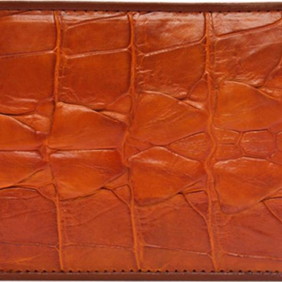 Bộ Ví & Thắt Lưng Nam Da Cá Sấu Gai Đuôi Huy Hoàng HT2209-HT4212 (23 x 11,5 cm) - Vàng