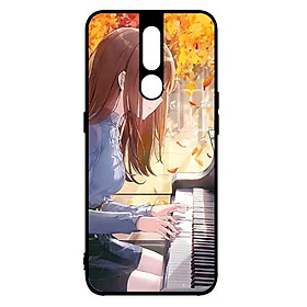 Ốp Lưng in cho Oppo F11 Pro Mẫu Nàng Đánh Đàn Piano - Hàng Chính Hãng