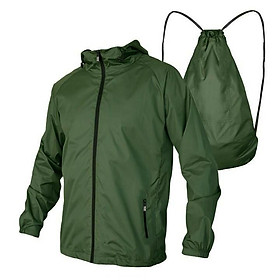 Áo khoác dù nhẹ 2 trong 1 chuyển đổi thành túi balo BKD35 (có túi trong)