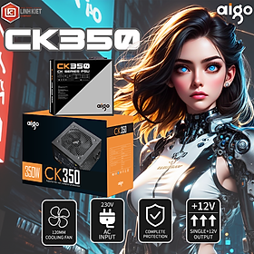 BỘ NGUỒN MÁY TÍNH AIGO MODEL CK350 350W - Hàng chính hãng