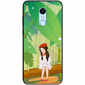 Ốp lưng dành cho Xiaomi Redmi Note 5 ( Redmi 5 Plus ) mẫu Cô Gái Mũ Tiêu Đỏ