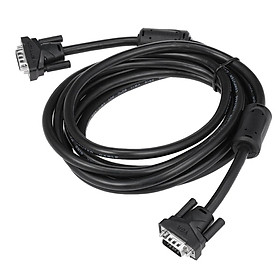 Dây nối dài Cáp 15 chân 49FT Đầu nối 3 + 6 Vòng từ tính đôi cho VENTION 5 mét 1080P HD VGA Nam sang VGA Nam