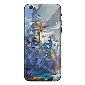 Ốp kính cường lực cho iPhone 6 Plus mẫu cảnh núi 5 - Hàng chính hãng