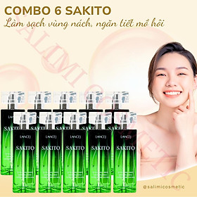COMBO 10 Lọ Xịt Khử Mùi SAKITO LANCEJ 50ml, Sạch Vùng Nách, Ngăn Tiết Mồ Hôi, Không Ố Vàng Áo