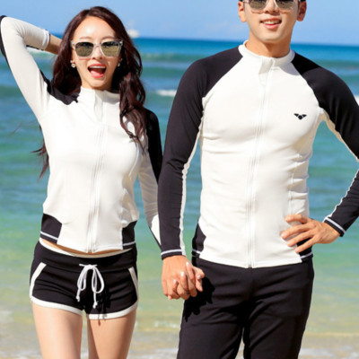 Đồ Bơi Nam Và Nữ Couple Tay Dài Che Nắng Kiểu Korea ATI81 MayHomes Chuẩn UPF 50+, Long-Sleeve Rash Guard Swimsuit