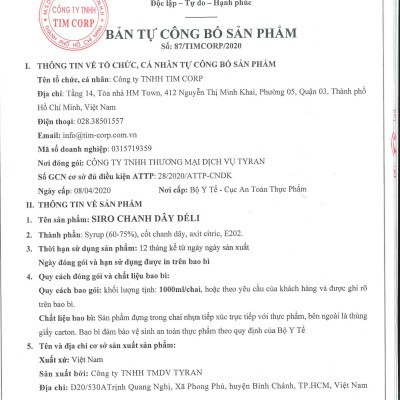Siro chanh dây Déli - 1 lít - đậm đặc, chuyên dùng pha chế trà trái cây, soda
