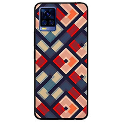 Ốp lưng dành cho Vivo V20 mẫu Họa Tiết Vuông Chéo
