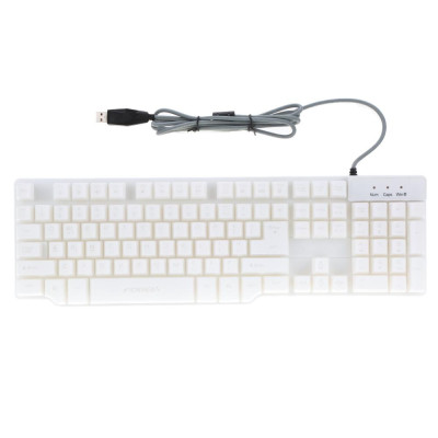 Bàn phím cơ giả chơi game chuyên nghiệp có dây USB đèn nền cho máy tính để bàn FOREV