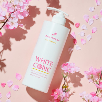 Sữa Tắm Dưỡng Trắng Da Toàn Thân Hoa Anh Đào White Conc Body Shampoo Cii Sakura (Chai 600 mL)