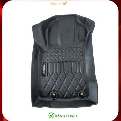 Thảm lót sàn sd Toyota Rush 2017 - nay Nhãn hiệu Macsim chất liệu nhựa TPE cao cấp màu đen