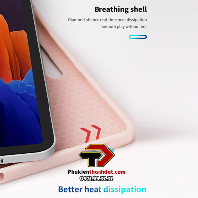 Bao da dành cho SamSung Galaxy Tab S9 FE, Tab S9 chống sốc, có ngăn đựng bút tiện dụng hiệu LIKGUS- Hàng chính hãng