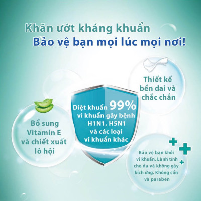 [LỐC 6 GÓI] Khăn ướt Mini Tempo Protect Ngăn Ngừa Vi Khuẩn cao cấp - Diệt khuẩn 99% - Thương hiệu Đức