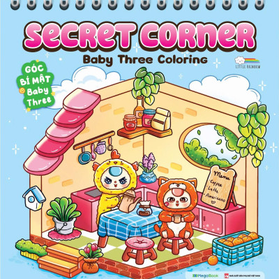 Sách - Secret Corner - Baby Three Coloring - Góc Bí Mật Baby Three