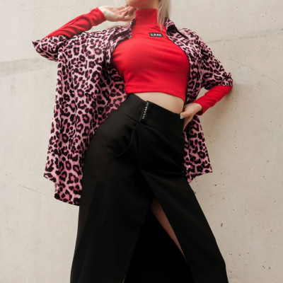 Chân váy vạt đắp bảng lưng