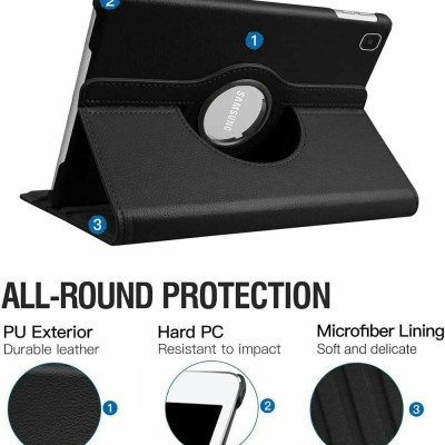 Case bao da chống sốc xoay 360 độ cho Galaxy Tab A7 2020 SM-T500 hiệu HOTCASE (thiết kế siêu mỏng hỗ trợ Smartsleep, gập nhiều tư thế, tản nhiệt tốt) - hàng nhập khẩu