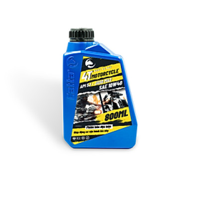 Nhớt xe số CATTA 4T MOTORCYCLE 800mL - SAE 10W40, API SJ, JASO MA2 - Hàng chính hãng 
