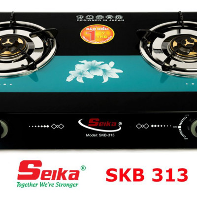 Bếp Gas Đôi Mặt Kính eBlue - (Sen Đồng) EBB313- Hàng Chính Hãng