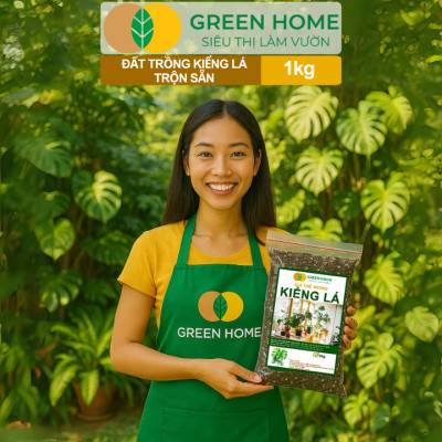 Đất Trồng Kiểng Lá Greenhome, Bao 1kg, Giá Thể Trộn Sẵn, Tiện Lợi Cho Monstera, Kiểng Lá