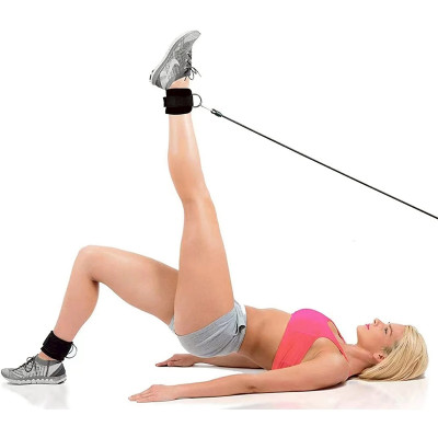 Combo 2 Dây Đai Đeo Cổ Chân - Hỗ Trợ Tập Mông, Chân, Tăng Cơ Săn Chắc