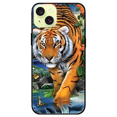 Ốp lưng dành cho Iphone 15 - Iphone 15 Plus - Iphone 15 Pro - Iphone 15 Pro Max - Nền Hổ Mẫu 1 - Hàng Chính Hãng