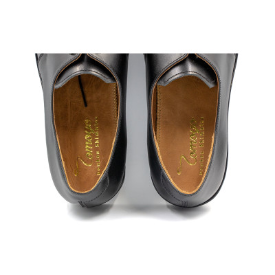 Giày tây nam Oxford Tomoyo đen bóng TMN23301