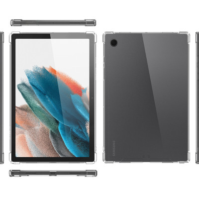 Ốp Lưng Chống Sốc Cho Samsung Tab A8 10.5 inch X200/X205 Dẻo Silicon Trong Suốt, Có Gờ Bảo Vệ Camera - Hàng chính hãng