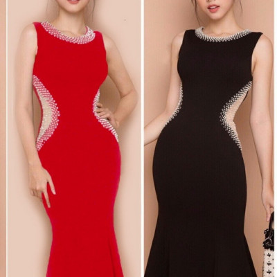 Đầm lai loe kết eo sang trọng MS 2335