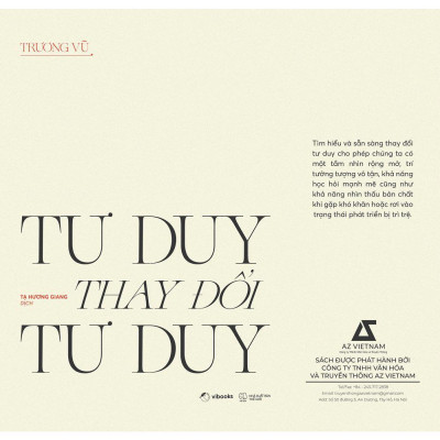 Sách - Tư Duy Thay Đổi Tư Duy - AZ Việt Nam