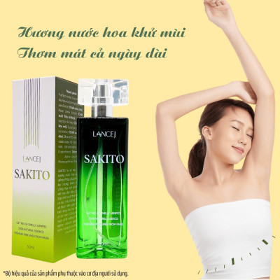 COMBO 5 Lọ Xịt Khử Mùi SAKITO LANCEJ 50ml, Sạch Vùng Nách, Ngăn Tiết Mồ Hôi, Không Ố Vàng Áo