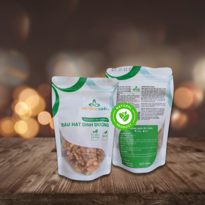 Nhân Óc chó Sức Khỏe Xanh, nhập khẩu từ Mỹ, giàu Omega 3, Túi 100g