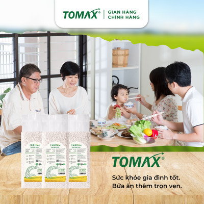 Combo 2 túi Gạo Đài Thơm 1kg TOMAX Ngọt thơm, tơi xốp