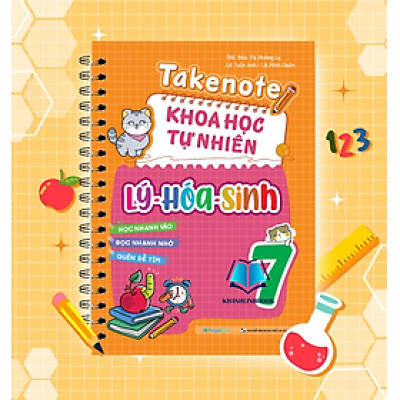 Sách - Takenote Khoa học tự nhiên Lý - Hóa - Sinh Lớp 7 (MG)