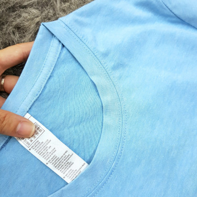 Áo thun nam nữ 80% Cotton Blue07
