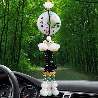 Khánh Treo Xe Ô Tô, Đồng Xu May Mắn vẽ họa tiết phong thủy, mang lại bình an trên mọi hành trình