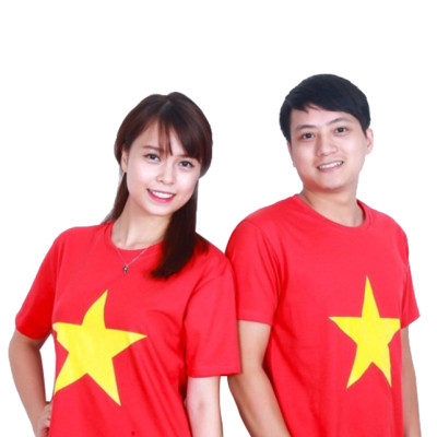 Combo Áo thun cờ đỏ sao vàng + kèm băng đô cổ động tuyển Việt Nam Sportslink