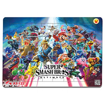 Xếp hình Tia Sáng  Super Smash Bros (48 Mảnh Ghép) - Tặng kèm câu đố mặt sau cho bé