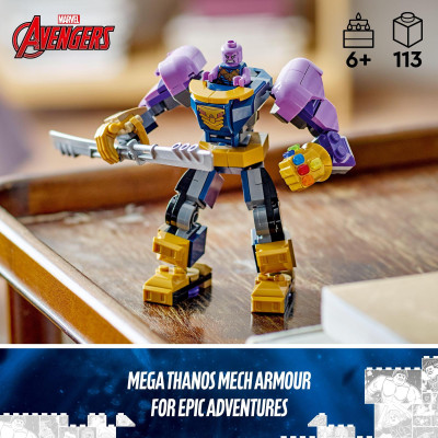 Đồ Chơi Lắp Ráp Chiến Giáp Thanos LEGO SUPERHEROES 76242 (113 Chi Tiết)