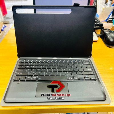 Bao da kèm bàn phím cho SamSung Galaxy Tab S7 FE có bàn di chuột TrackPad hiệu GREENCASE - Hàng chính hãng