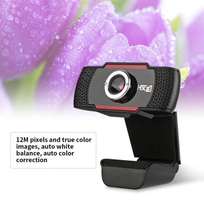 Webcam độ nét cao HXSJ S20 hấp thụ âm thanh ích hợp Micrô 