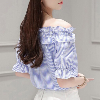 Áo kiểu trễ vai freesize