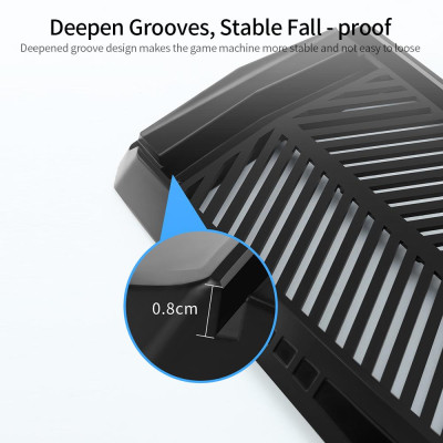 Đế làm mát Game Console Tương thích với PS5 Khuôn máy thật Nhẹ và Di động Ổn định Chống trượt